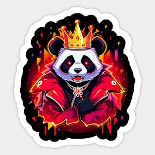 panda king Sticker